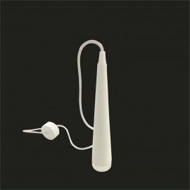 Lámpara colgante Led 4000K moderna Blanco / Negro L29,5cm x Ø5,5cm
