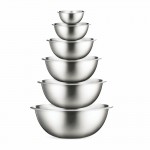 Set de bowl de acero (2 Pzas.) 1,4L Ø18cm / 4,7L Ø24cm