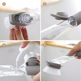 Cepillo/esponja con dispensador de jabón